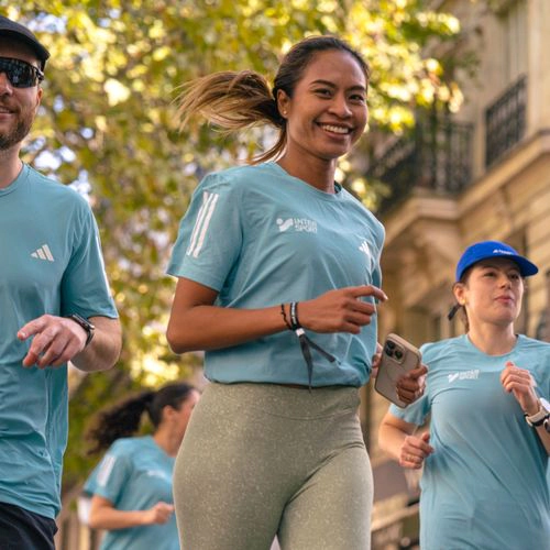 Participants courant en ville lors du Challenge Alice Milliat