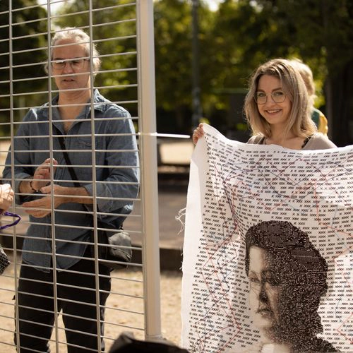 Atelier artistique autour du portrait d'Alice Milliat dans le cadre d'un projet culturel